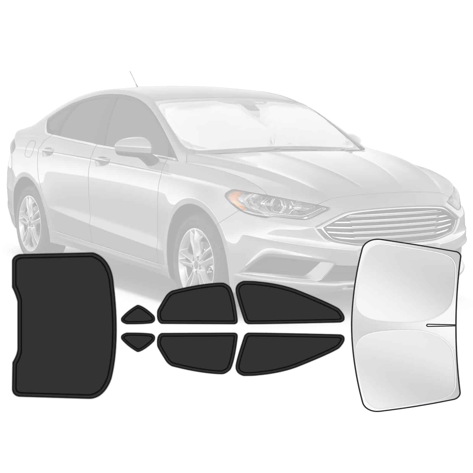 Juego de 8 protectores solares para ventanas de automóviles