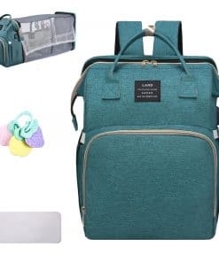 Bolso de pañales AHNTTGS con estación de -Verde Actualizado