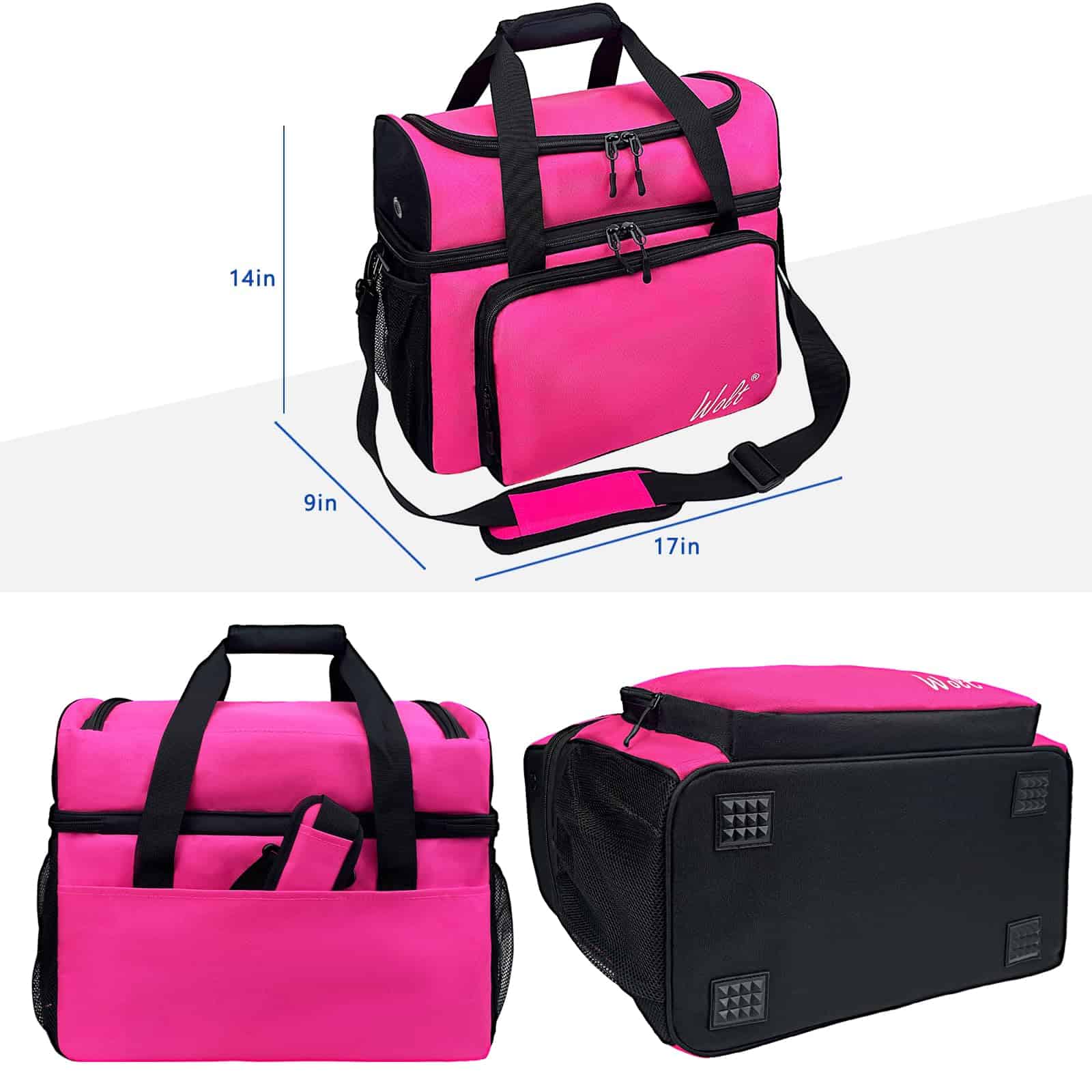 Bolso de Bola de Boliche WOLT de 2 Bolas, con Soporte - Imagen 6