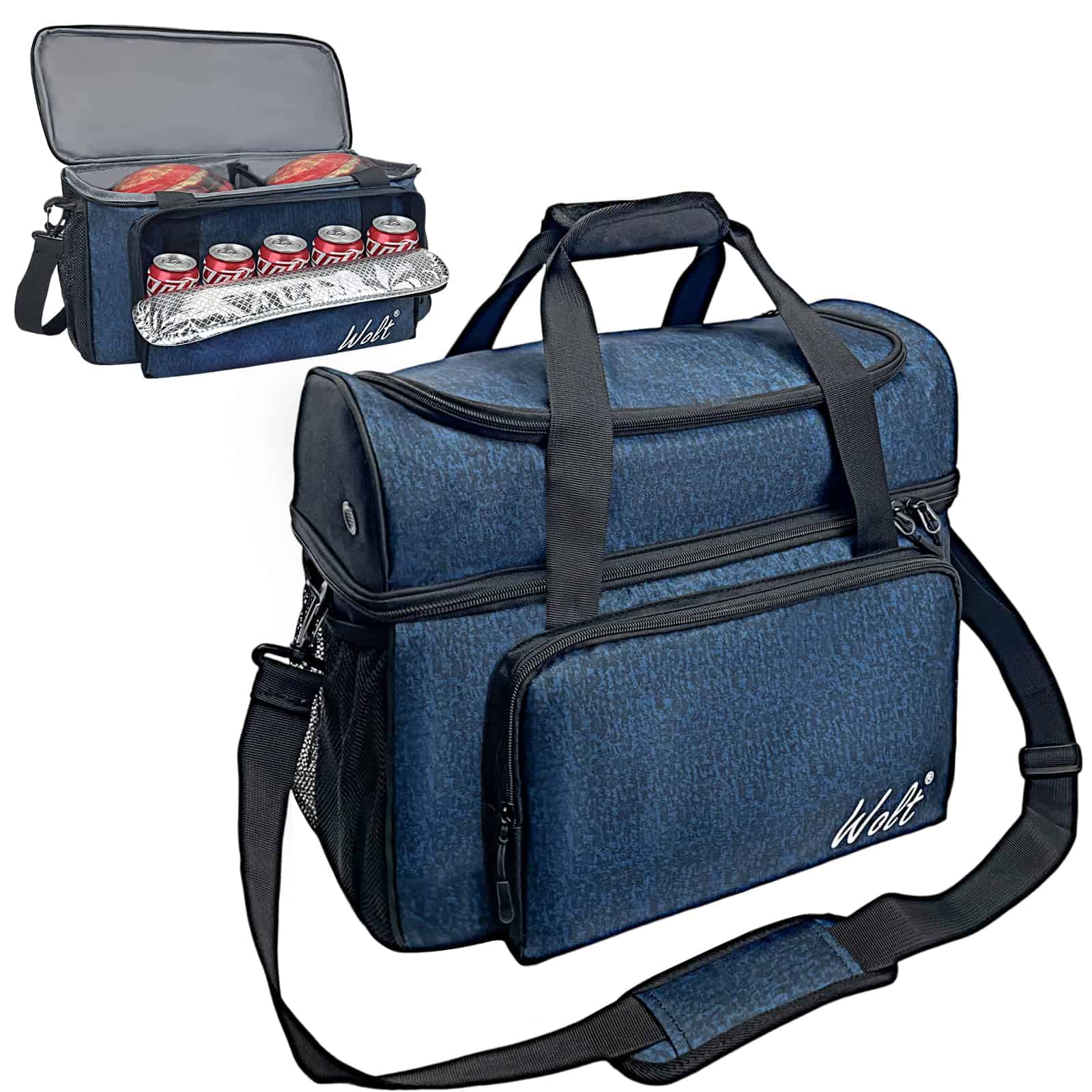 Bolso de Bolos WOLT de 2 Bolas, Bolso de Bolos con Soporte