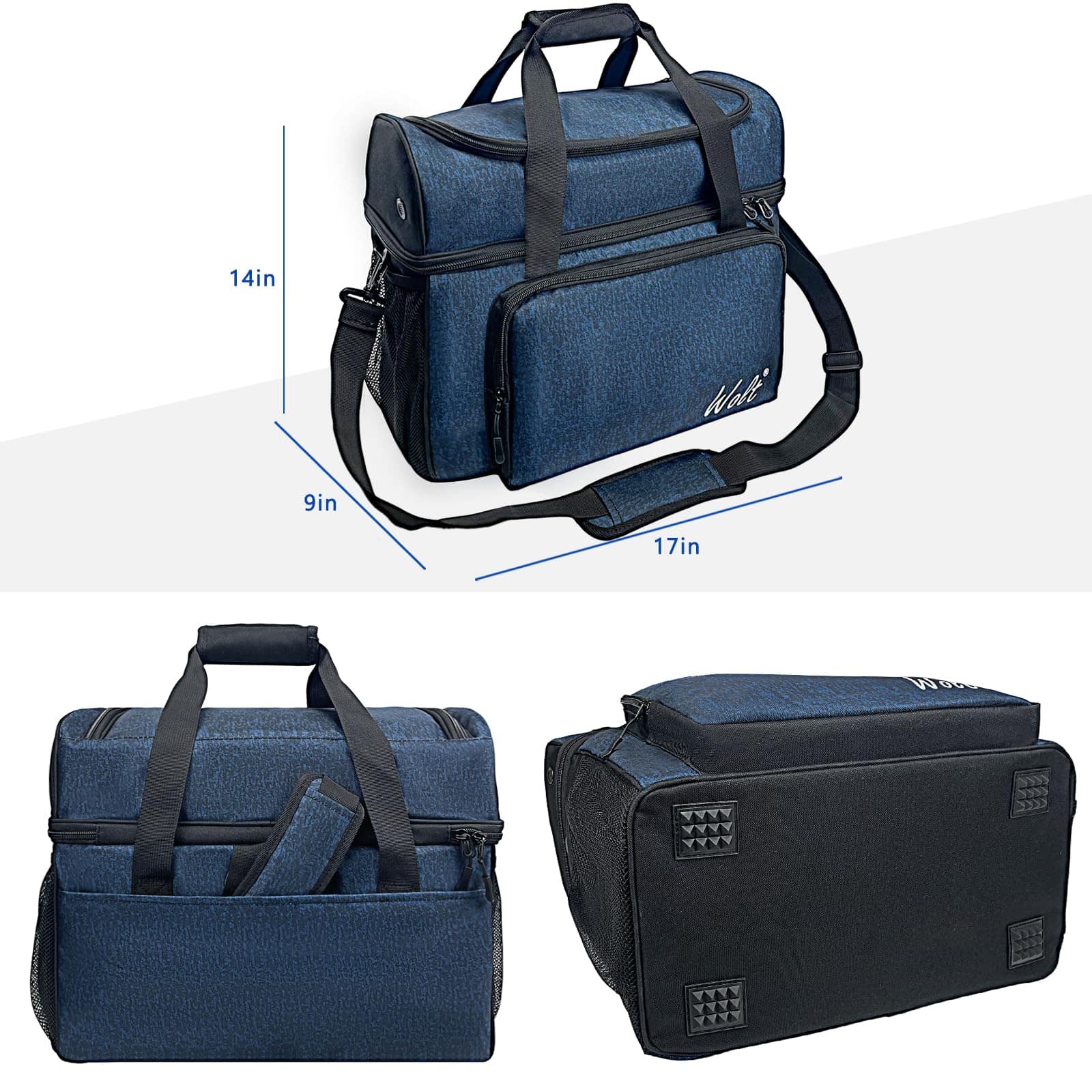 Bolso de Bolos WOLT de 2 Bolas, Bolso de Bolos con Soporte - Imagen 6
