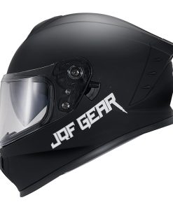 Casco de moto integral de doble visera -Negro mate