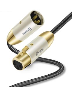 Cable de Micrófono XLR a XLR DTECH Macho a Hembra Cable de