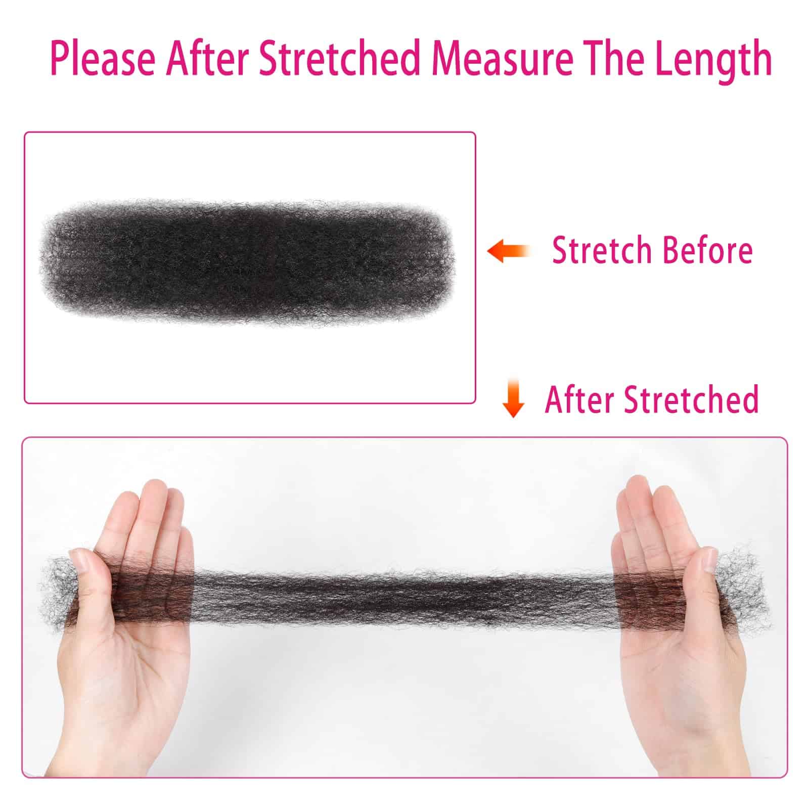 Cabello Humano Rizado Afro para Trenzas Kinky-Curly Afro - Imagen 4