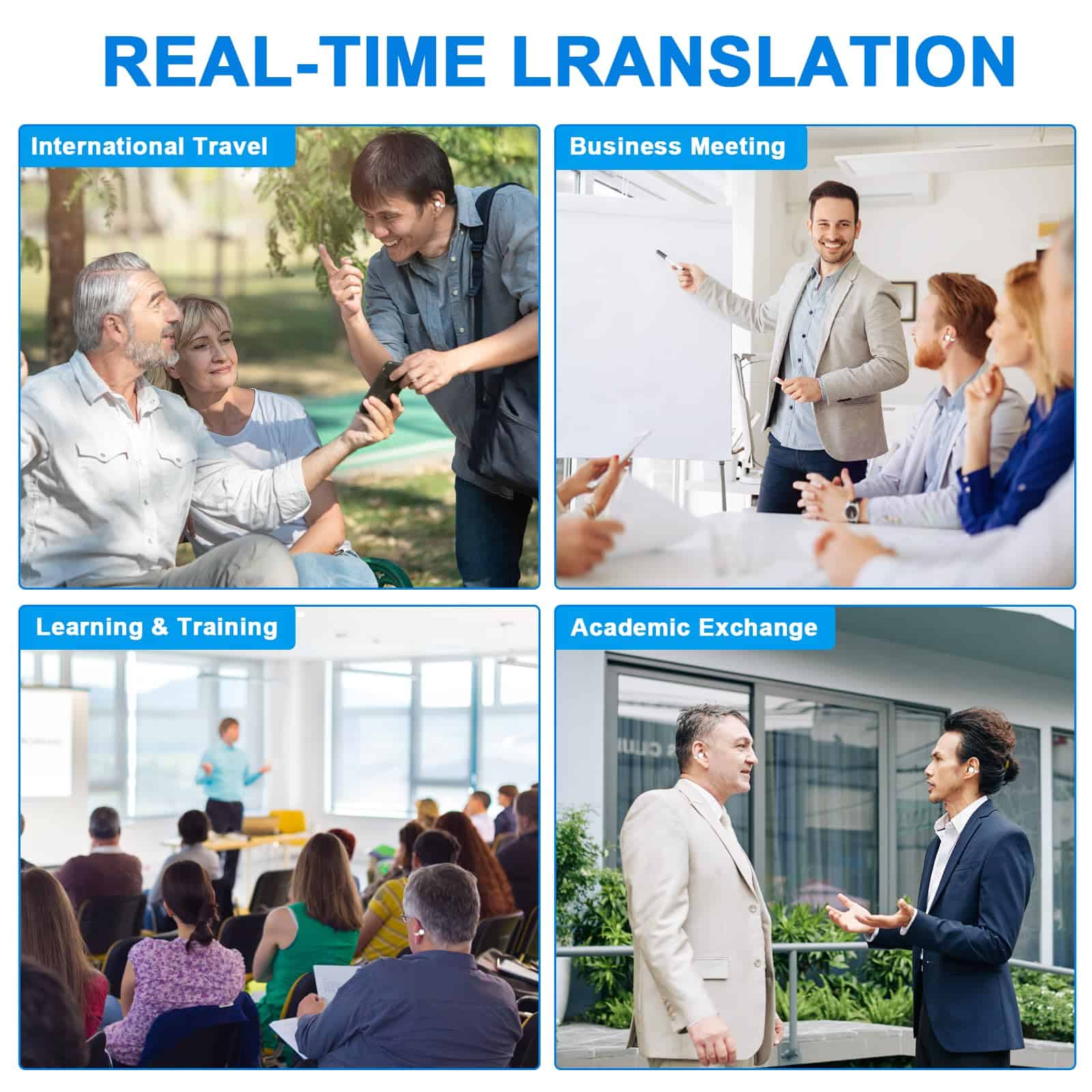 GTYORUS Translation Earbuds Real Time - Audífonos de - Imagen 8