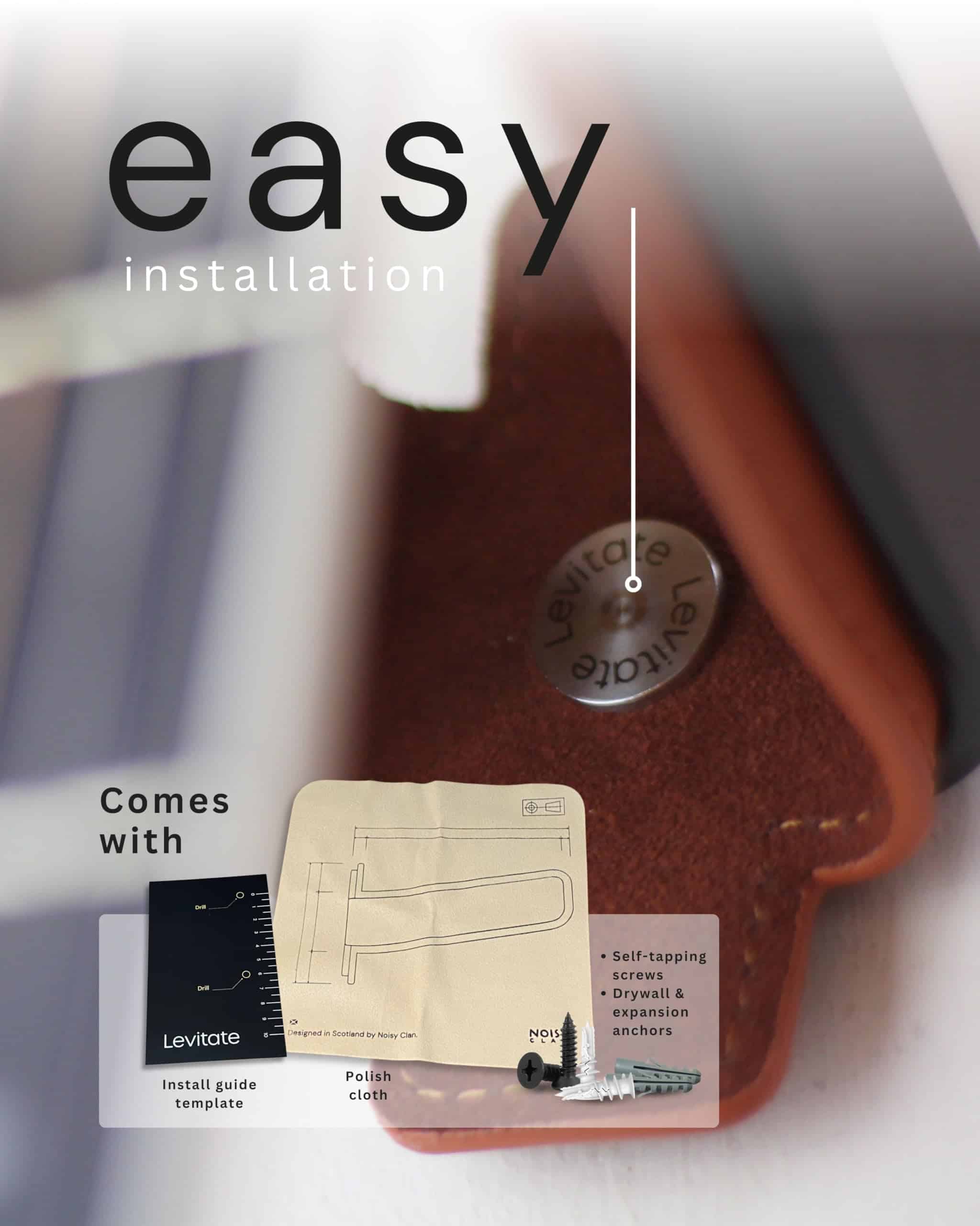 Soporte de Pared para Guitarra Noisy Clan Levitate - - Imagen 4