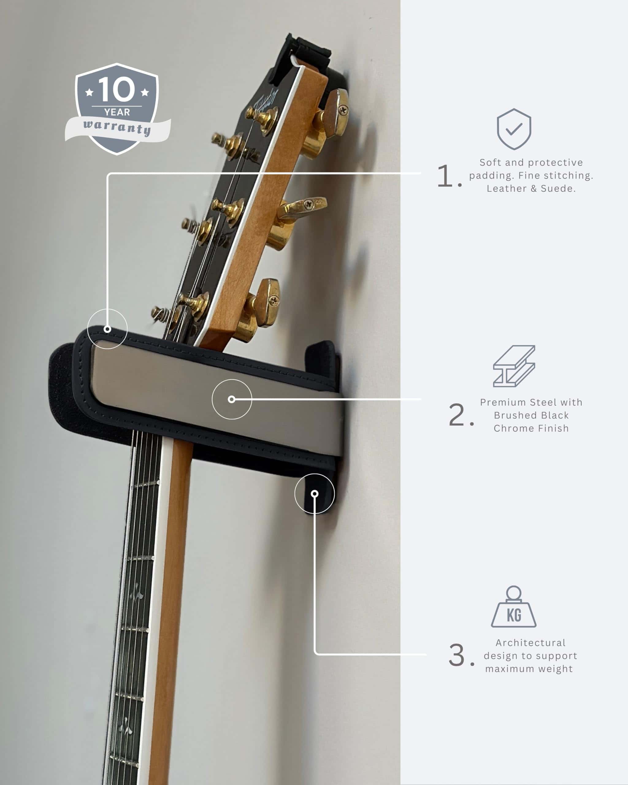 Soporte de Pared para Guitarra Noisy Clan Levitate - - Imagen 3
