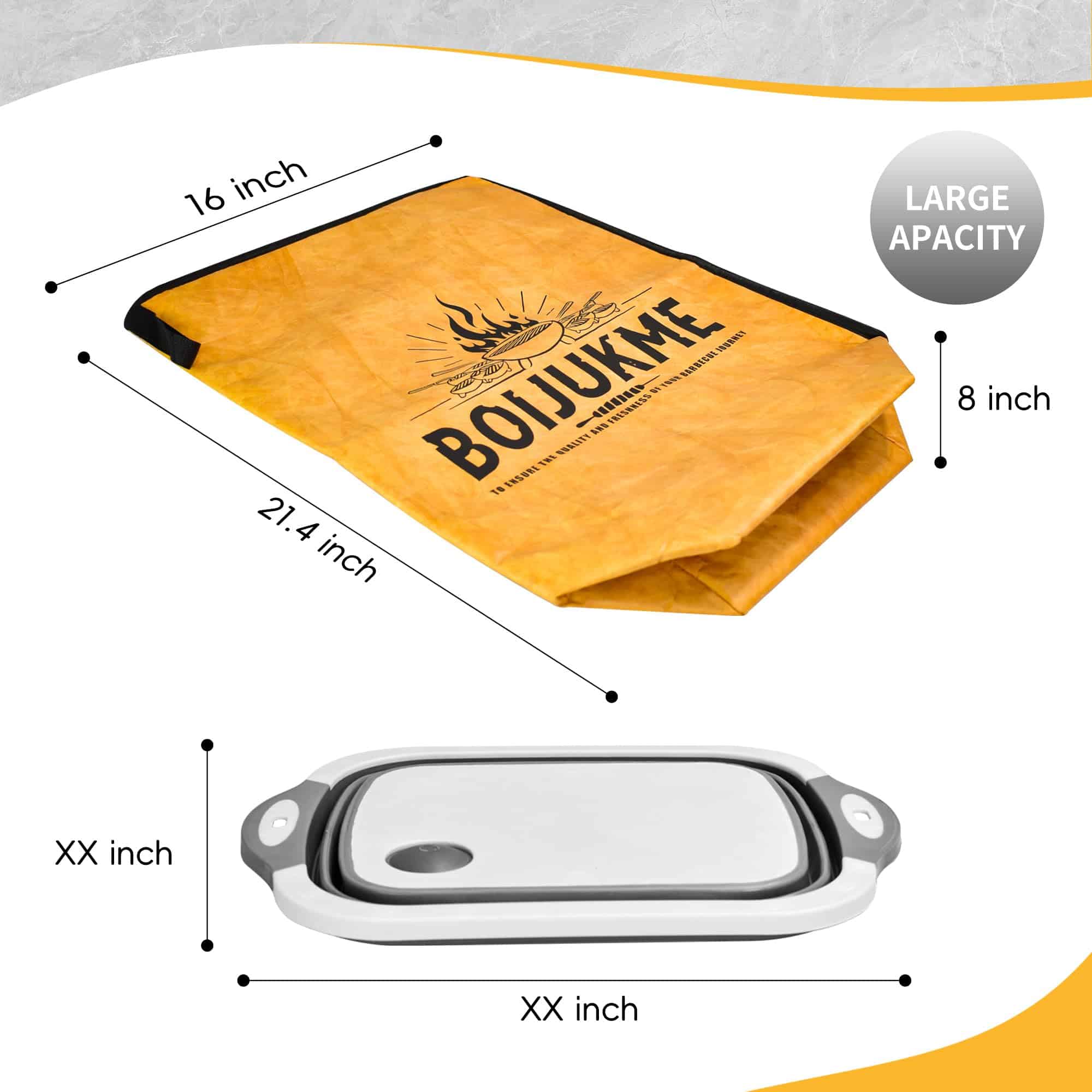 Manta de Barbacoa para Reposar Carne, Bolsa Aislante para - Imagen 8