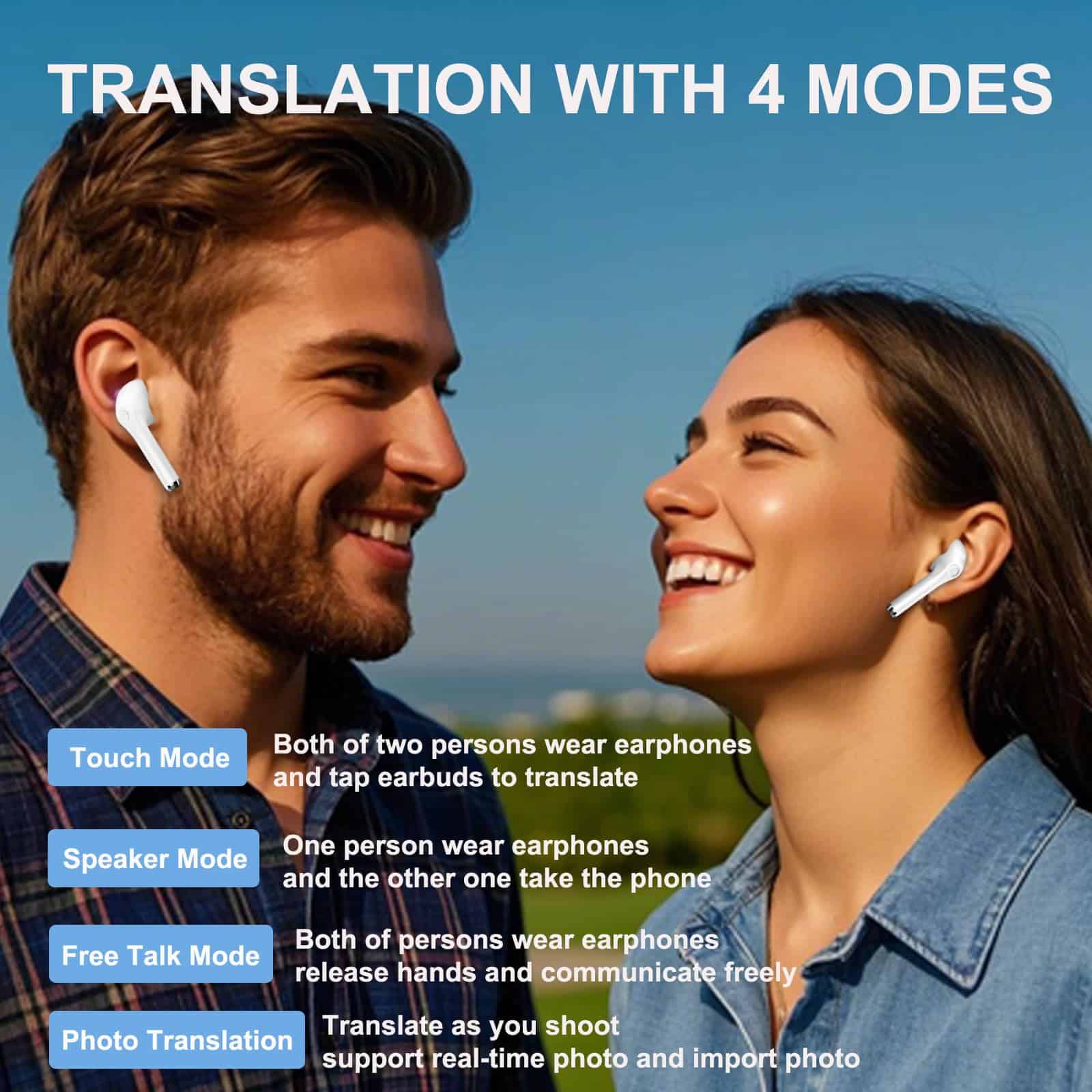 yobola Audífonos de Traducción de Idiomas con AI, Audífonos - Imagen 6