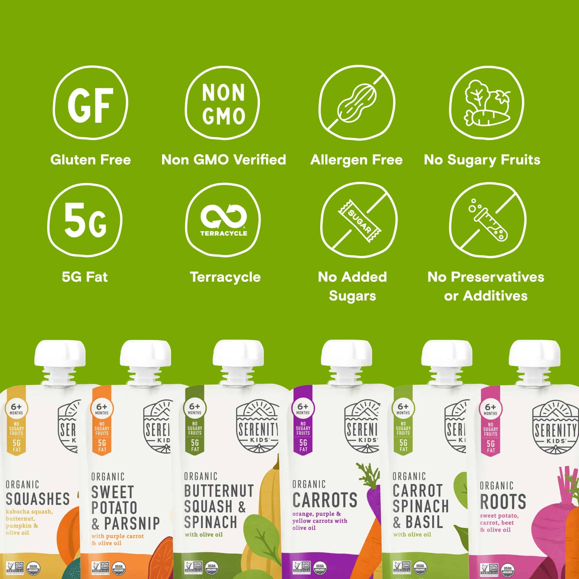 Paquetes de puré de verduras para bebés orgánico - Imagen 4