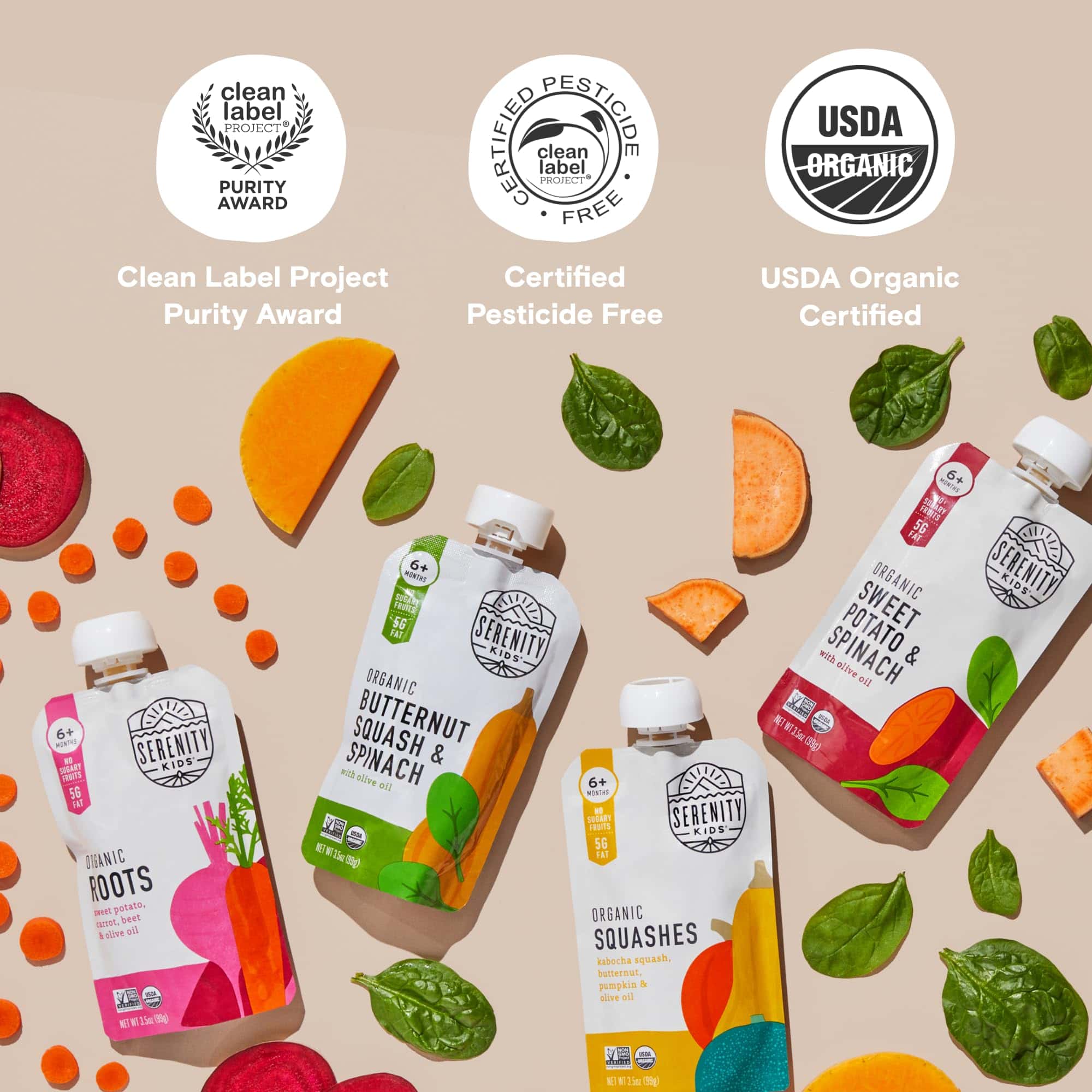 Paquetes de puré de verduras para bebés orgánico - Imagen 3