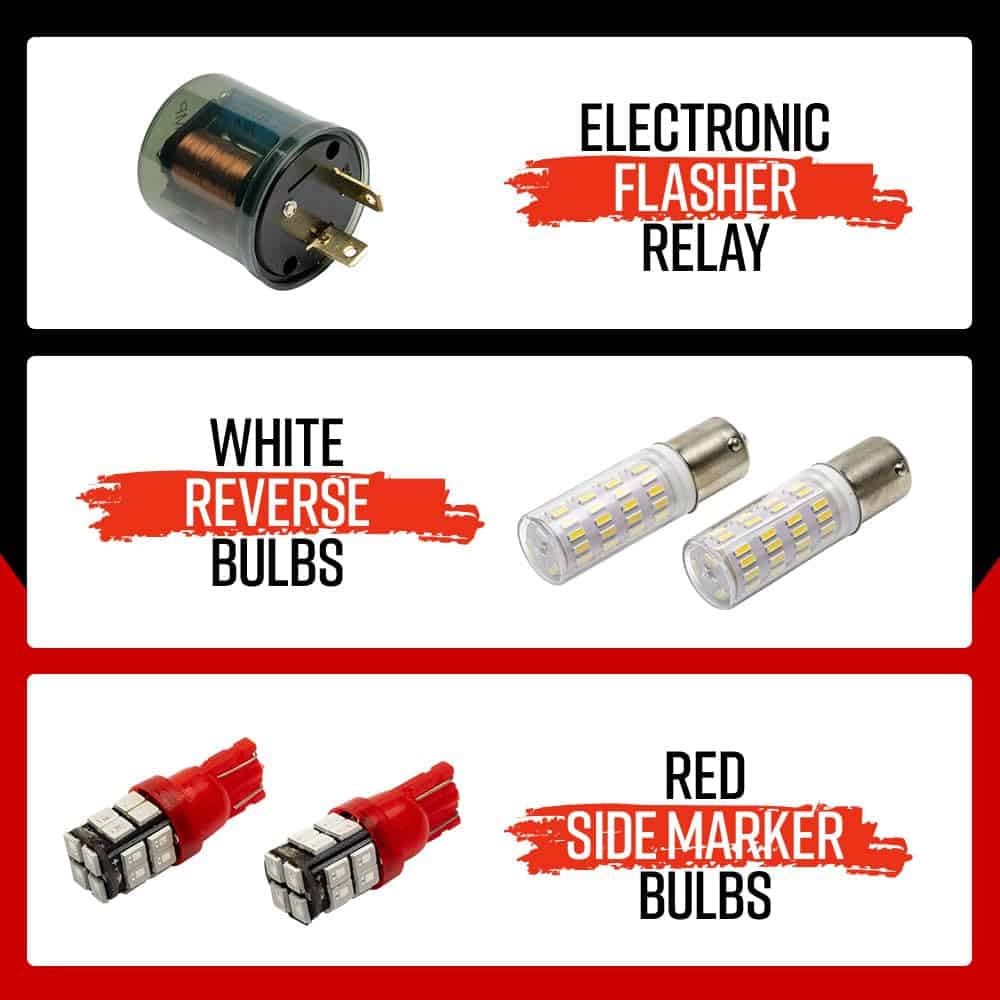 Kit de luces traseras LEDGlow RestoLights rojas LED para - Imagen 4