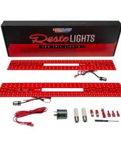 Kit de luces traseras LEDGlow RestoLights rojas LED para