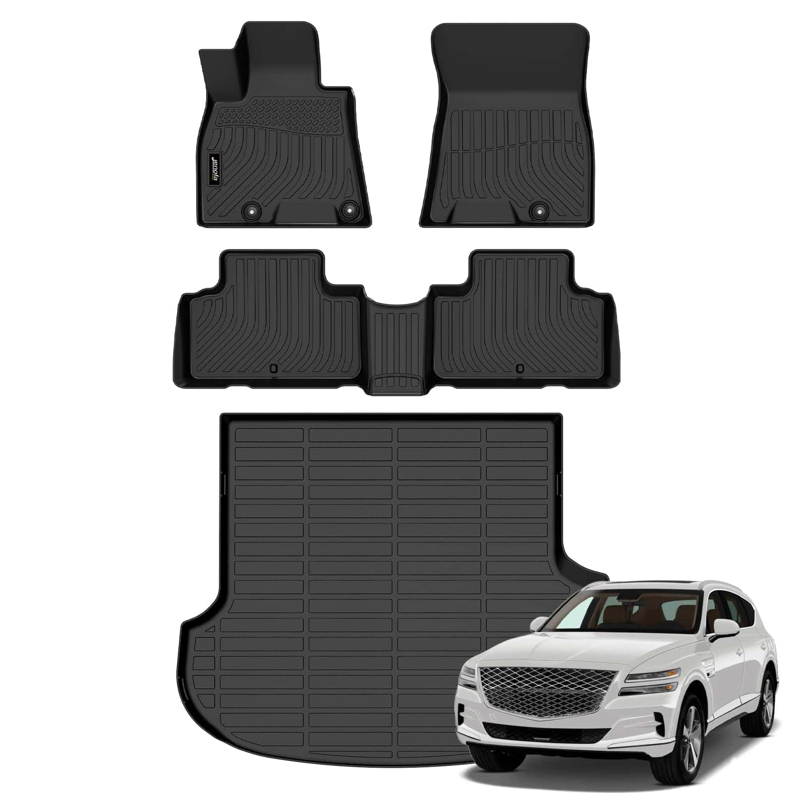 Juego de tapetes para piso y protector de carga para