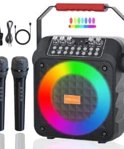 Máquina de Karaoke, Altavoz Bluetooth con Micrófono,