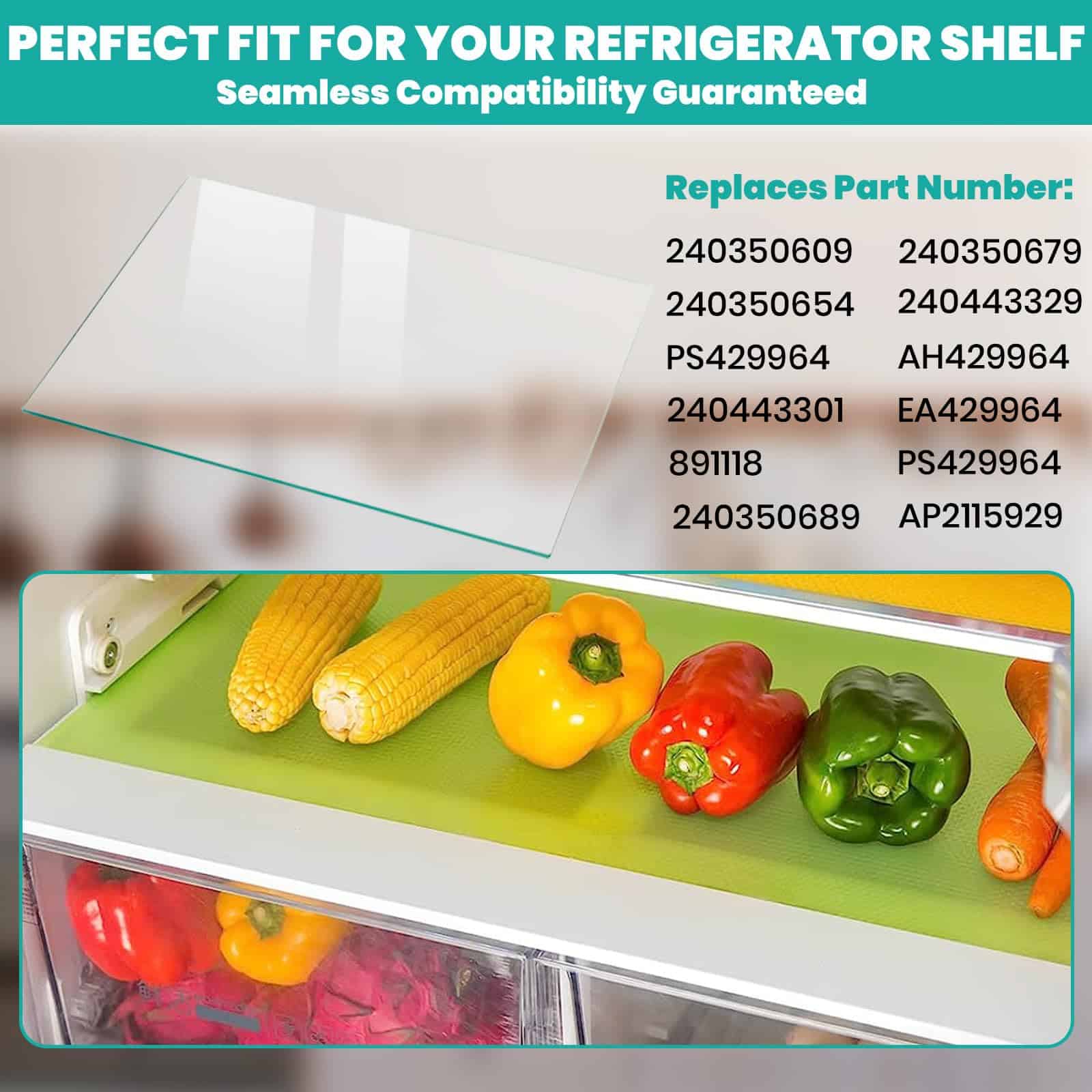 Repisa de Vidrio 240350609, 23.75"x17.15" para - Imagen 6