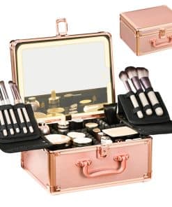 Estuche de Maquillaje GALHUBIS con -Oro Rosa