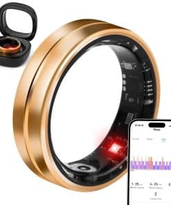 Dkeof Smart Ring Fitness Tracker para Mujeres -Dorado