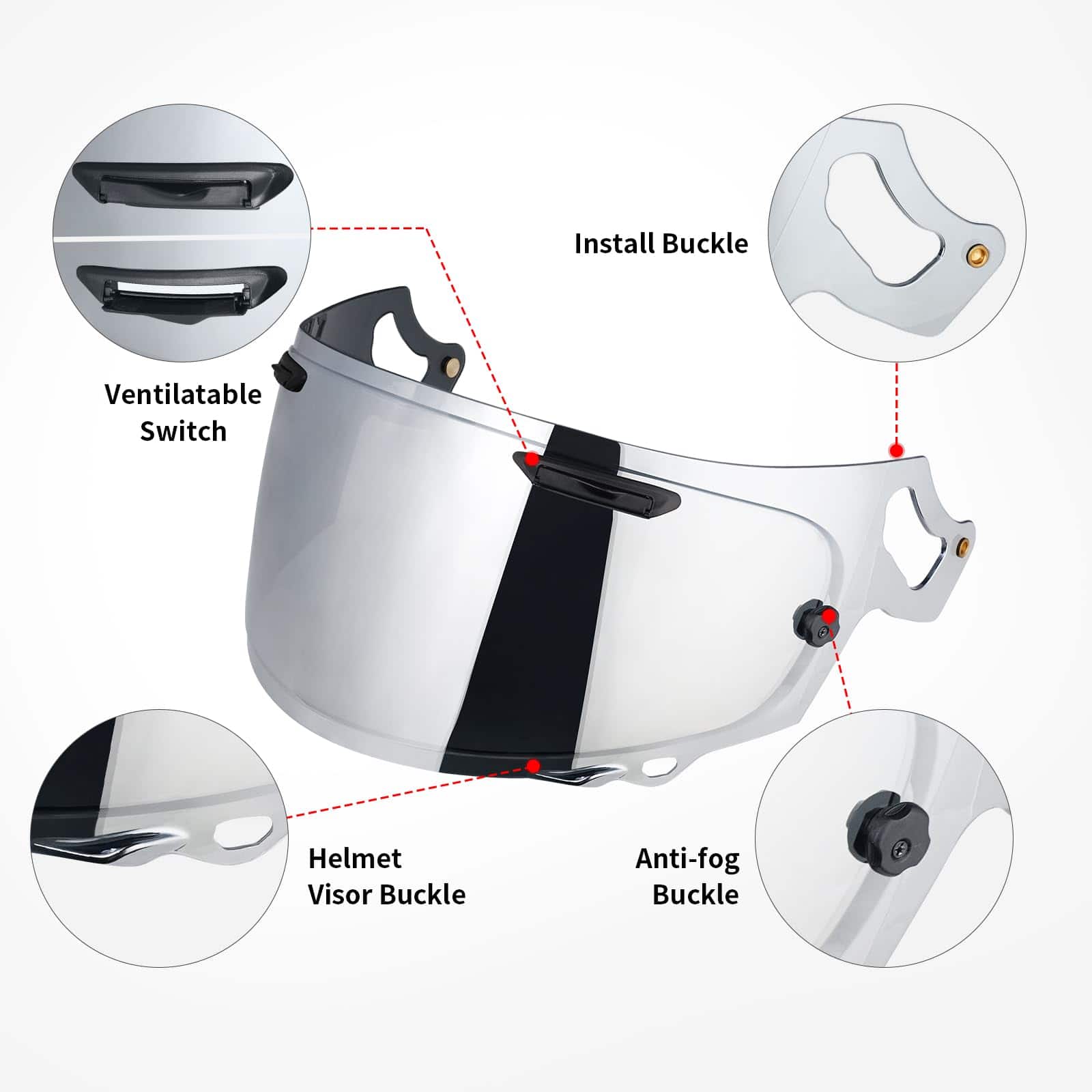 Sustitución de Visera MXJ Gear Regent-X, Visores de Cara - Imagen 3