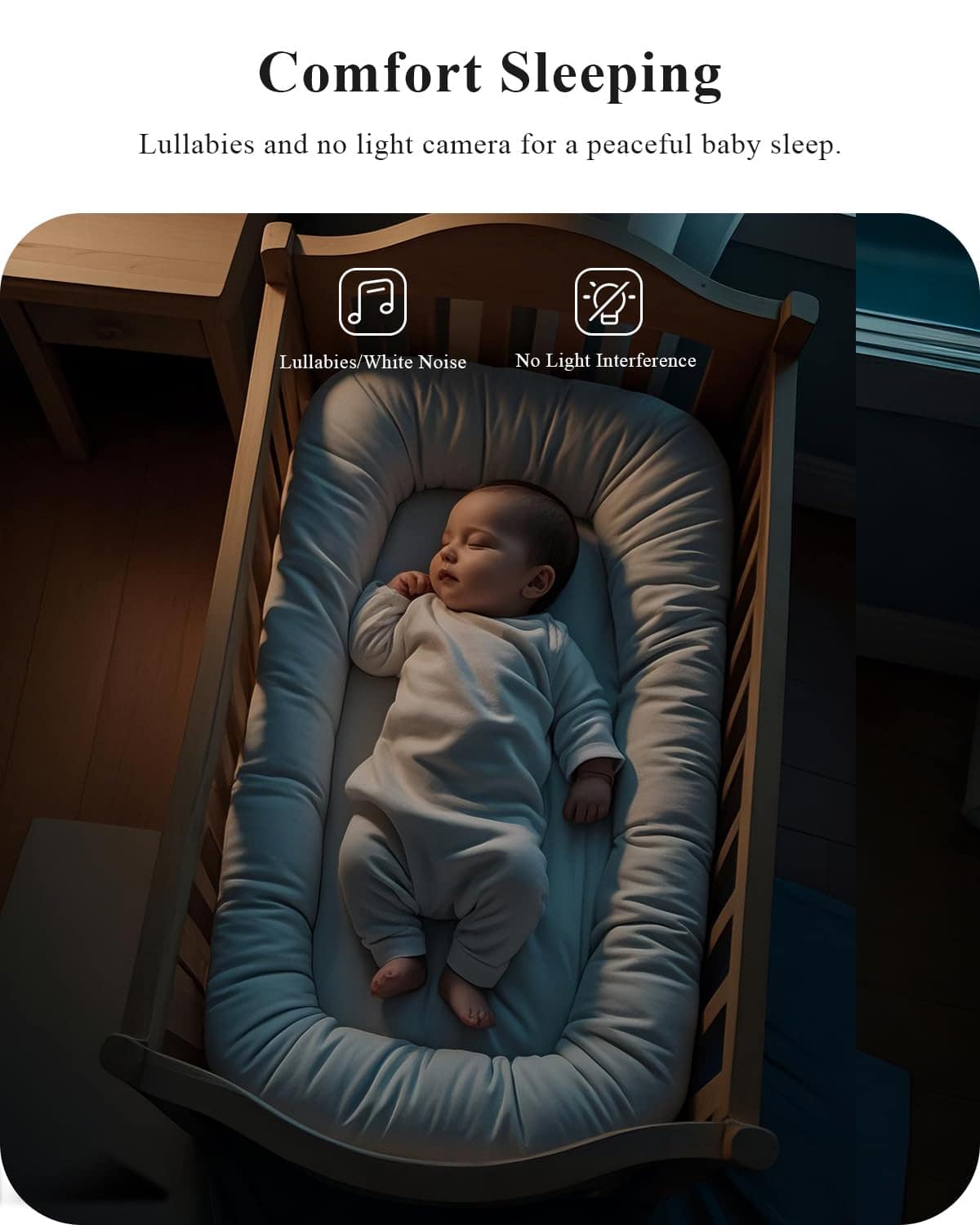 Monitor de Video para Bebés WUUK de 4MP, Pantalla de 5.5 - Imagen 6