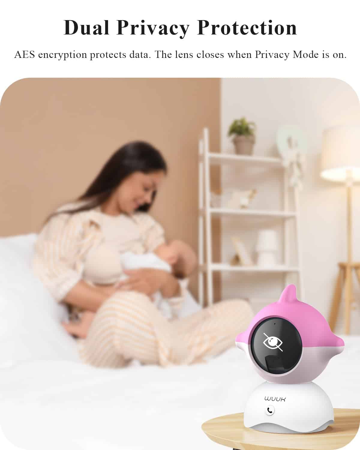 Monitor de Video para Bebés WUUK de 4MP, Pantalla de 5.5 - Imagen 7