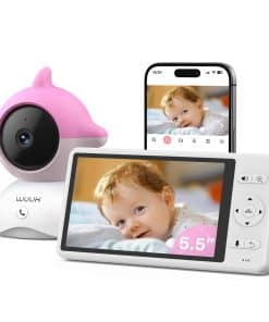 Monitor de Video para Bebés WUUK de 4MP, Pantalla de 5.5