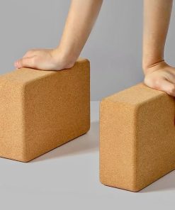 2 pcs Bloques de Yoga de Corcho Natural de Alta Densidad