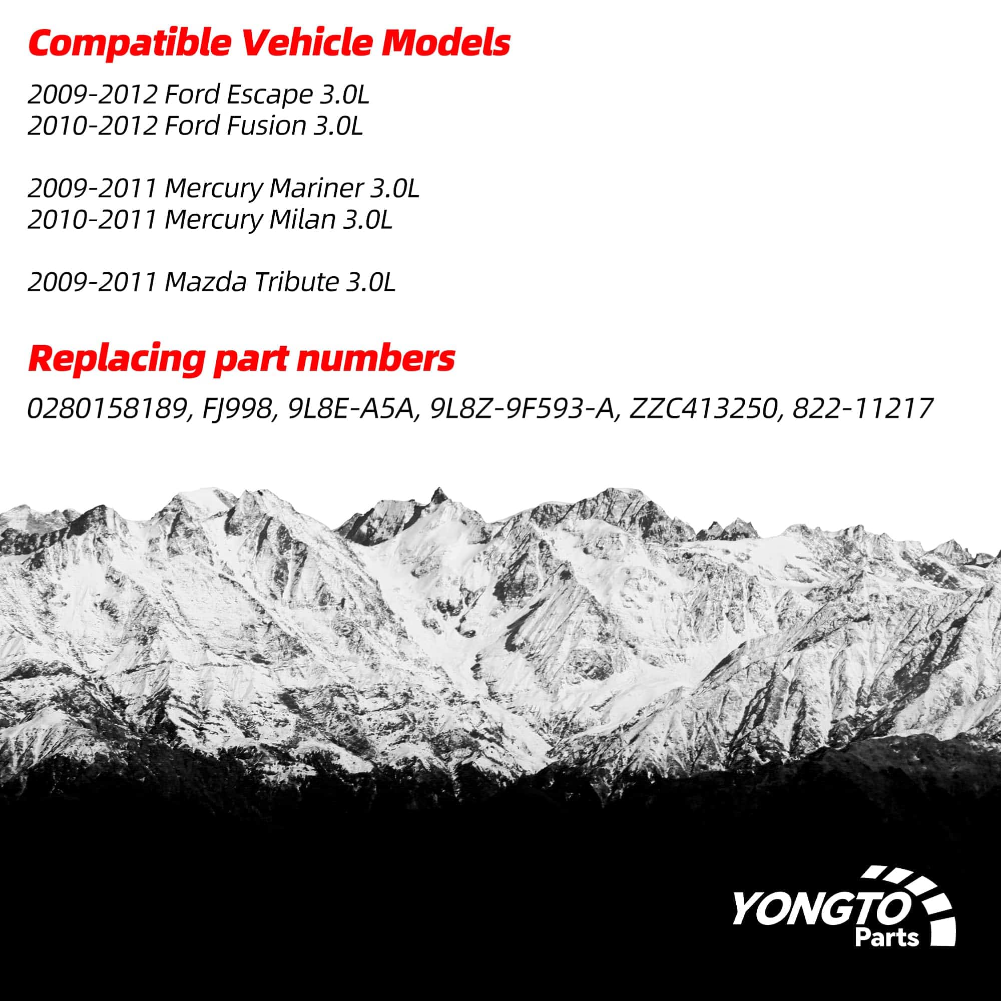 Yongtoparts Inyectores de Combustible Compatible con Ford - Imagen 3