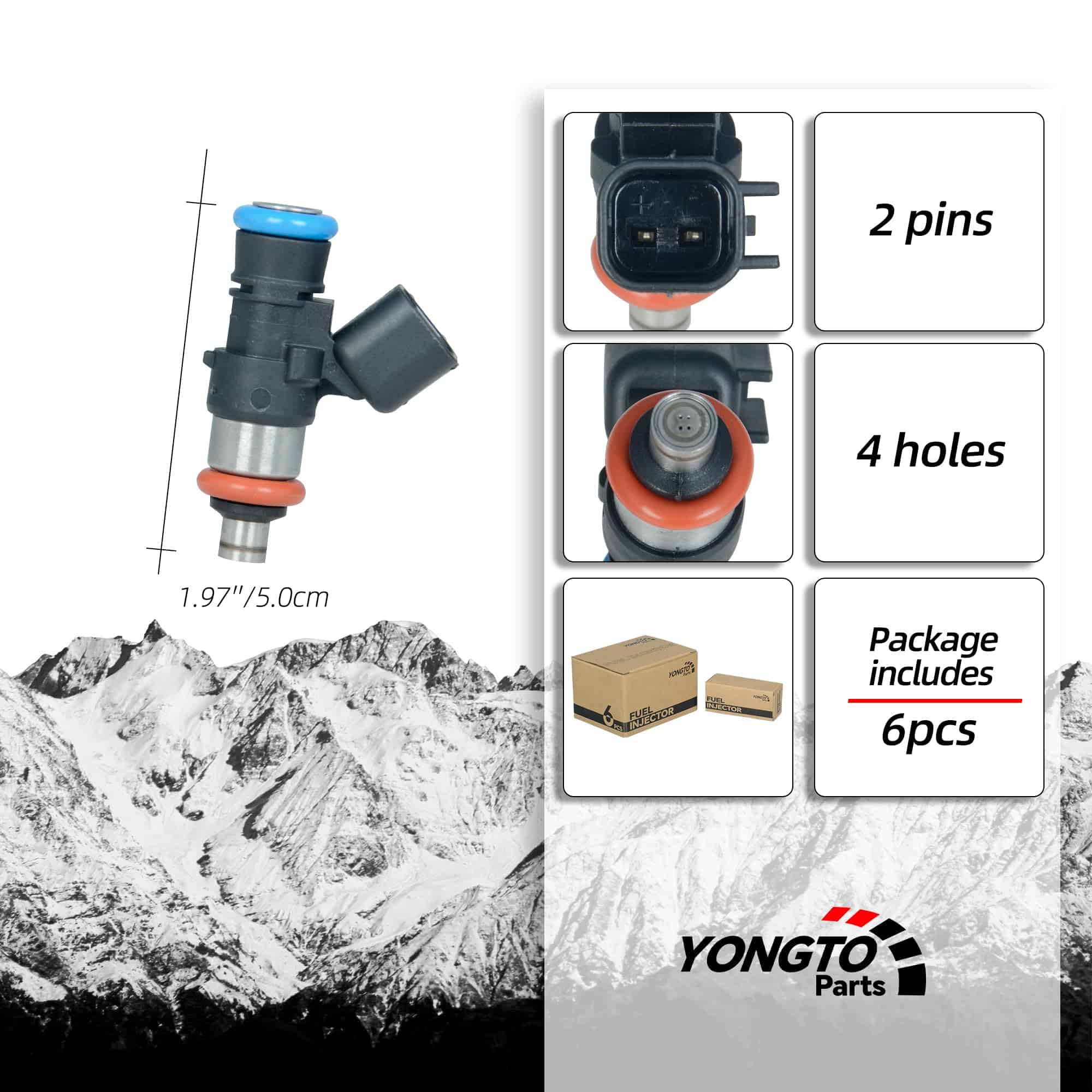 Yongtoparts Inyectores de Combustible Compatible con Ford - Imagen 4