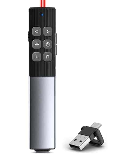 Clicker de Presentación Inalámbrico con Control del Mouse