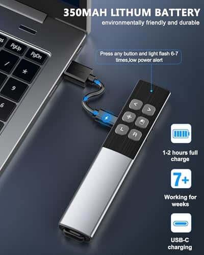 Clicker de Presentación Inalámbrico con Control del Mouse - Imagen 8
