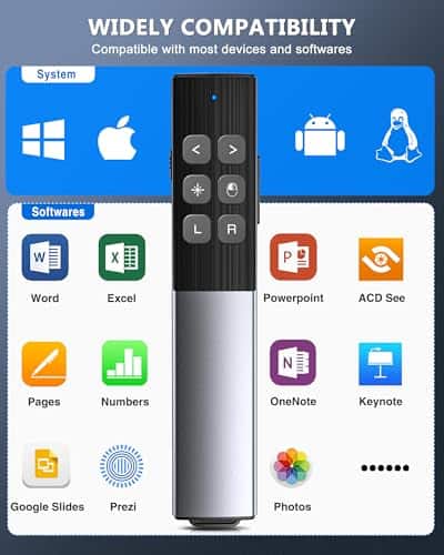 Clicker de Presentación Inalámbrico con Control del Mouse - Imagen 10