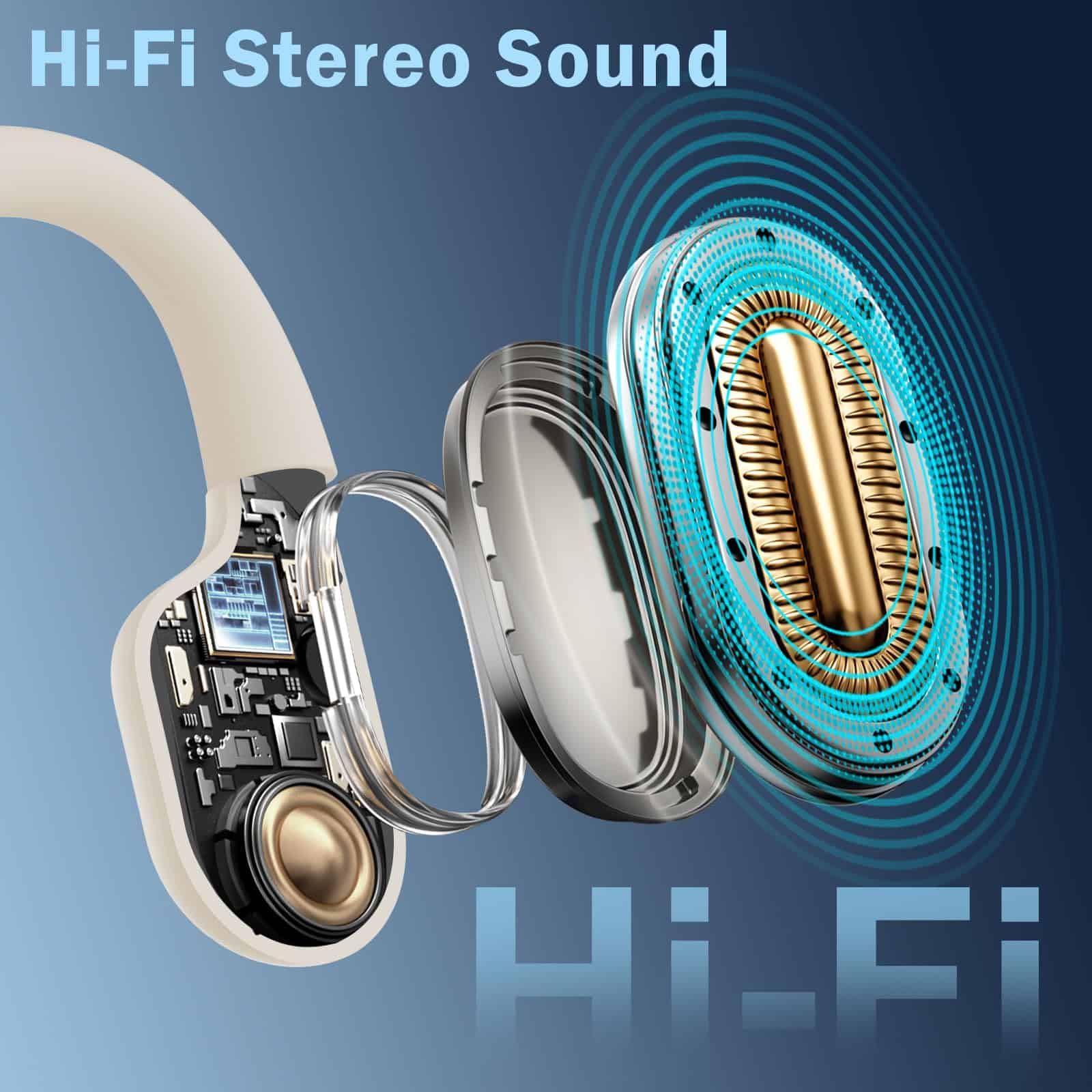 Auriculares de natación Marlall - Auriculares -Beige - Imagen 6