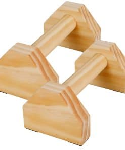 VMBQRTI 1 Par de Barras de Flexiones de Madera, Soportes de