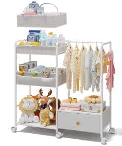 Organizador para pañales BBLIKE 3 en 1 - Carrito de pañales