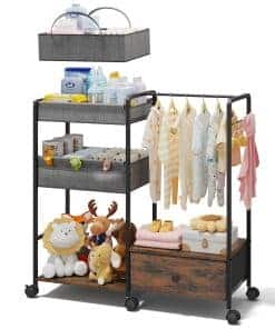 Organizador de Pañales 3en1 BBLIKE - Carrito de Pañales y