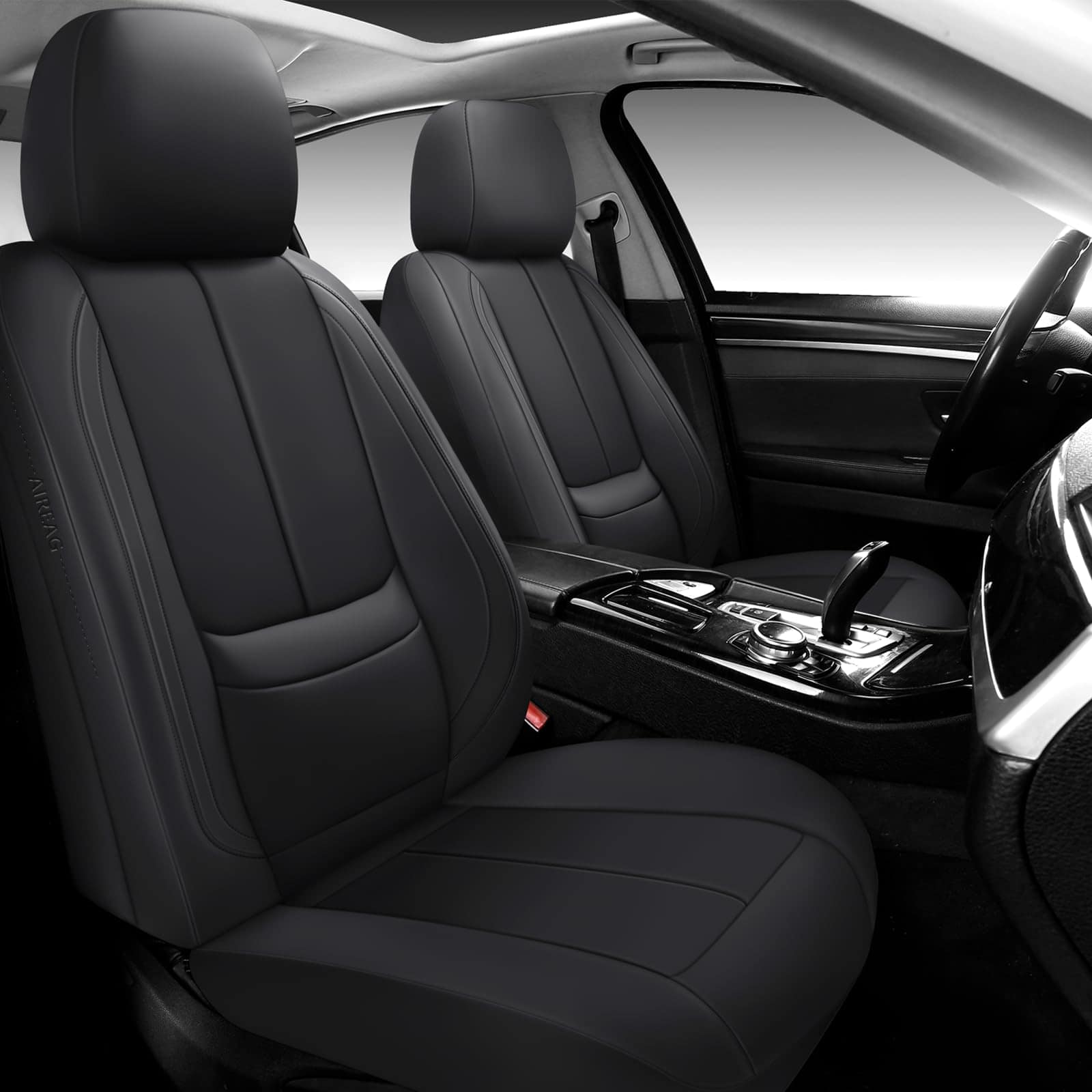 Cubre asientos de cuero de cobertura completa para