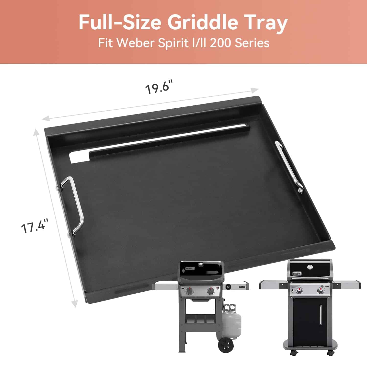 Plancha de Parrilla de Tamaño Completo para la Serie Weber - Imagen 3
