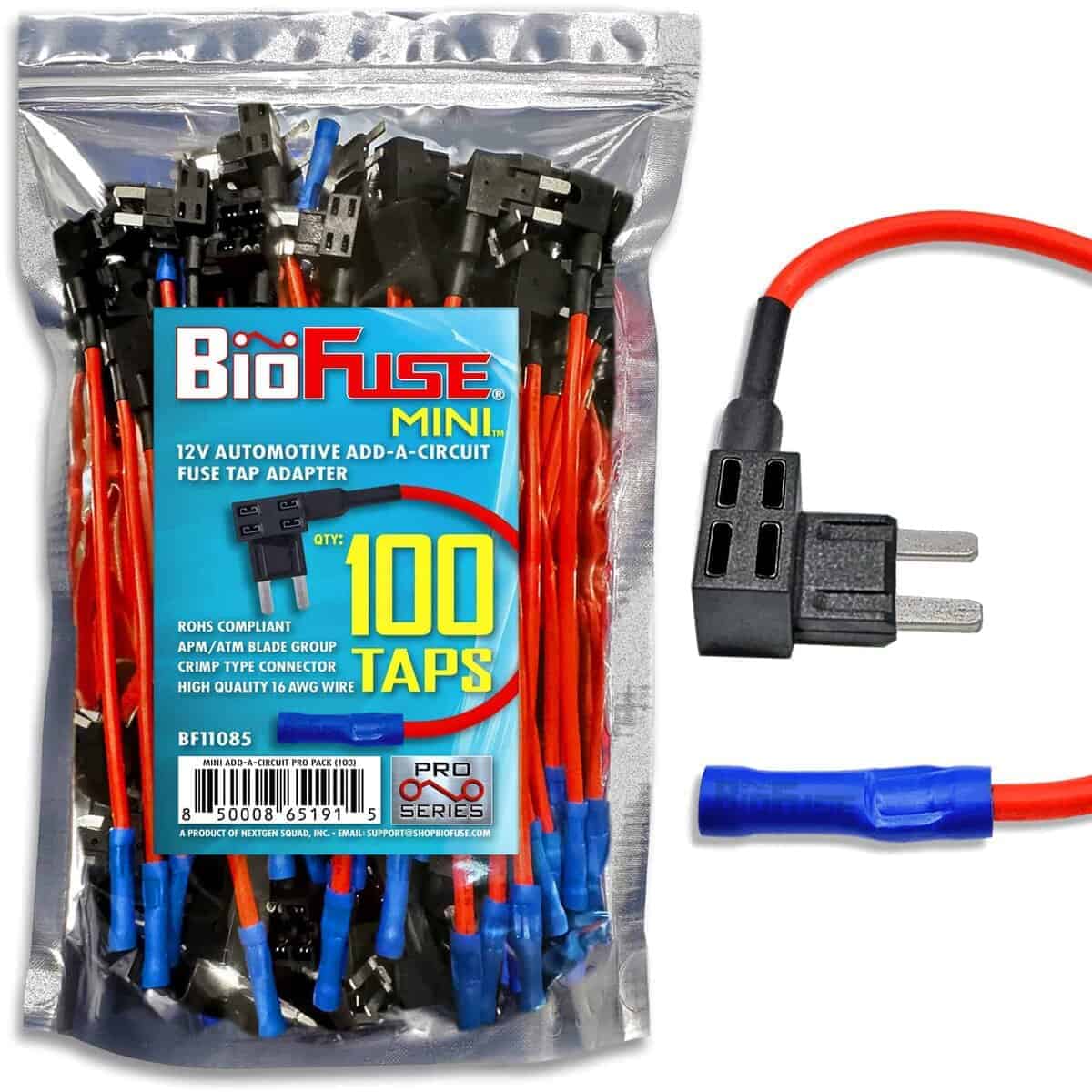 Paquete de 100 porta fusibles adicionales para coche