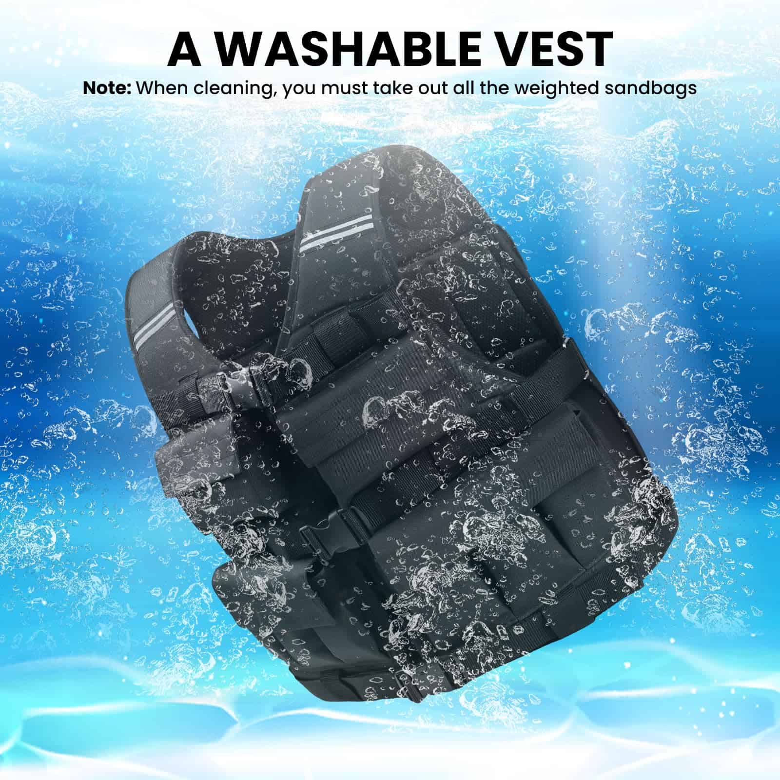 Chaleco con Peso Ajustable para Hombre - 18LB, Chaleco con - Imagen 7