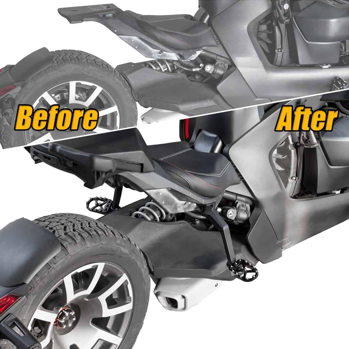 KAMIYONG Pasajero Reposapiés para Ryker Triciclo Pines - Imagen 3