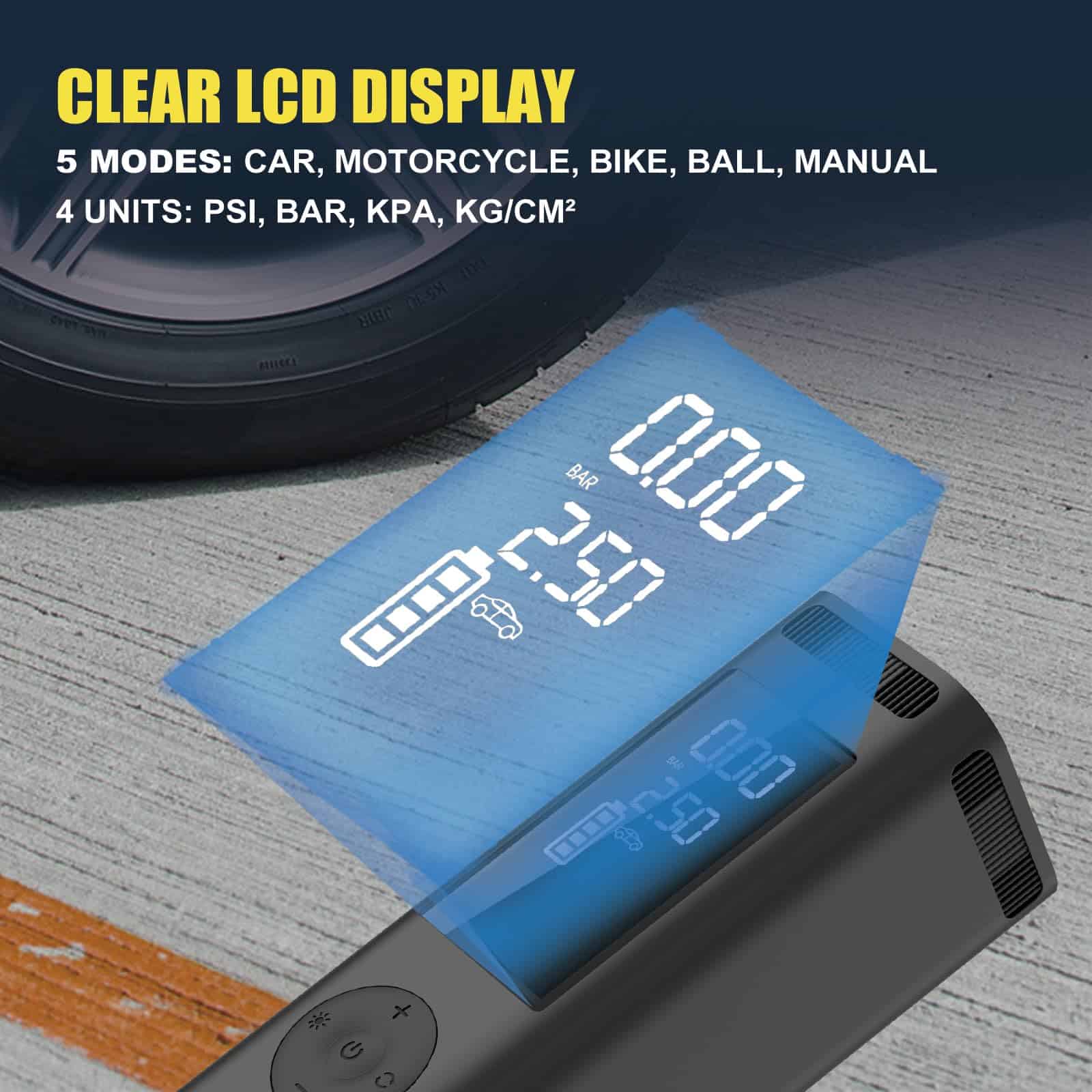 Inflador de Neumáticos Compresor de Aire -a y Balón - Imagen 5