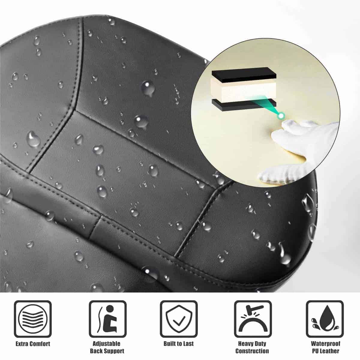 Respaldo de Conductor Ajustable KAMIYONG para Harley Street - Imagen 4