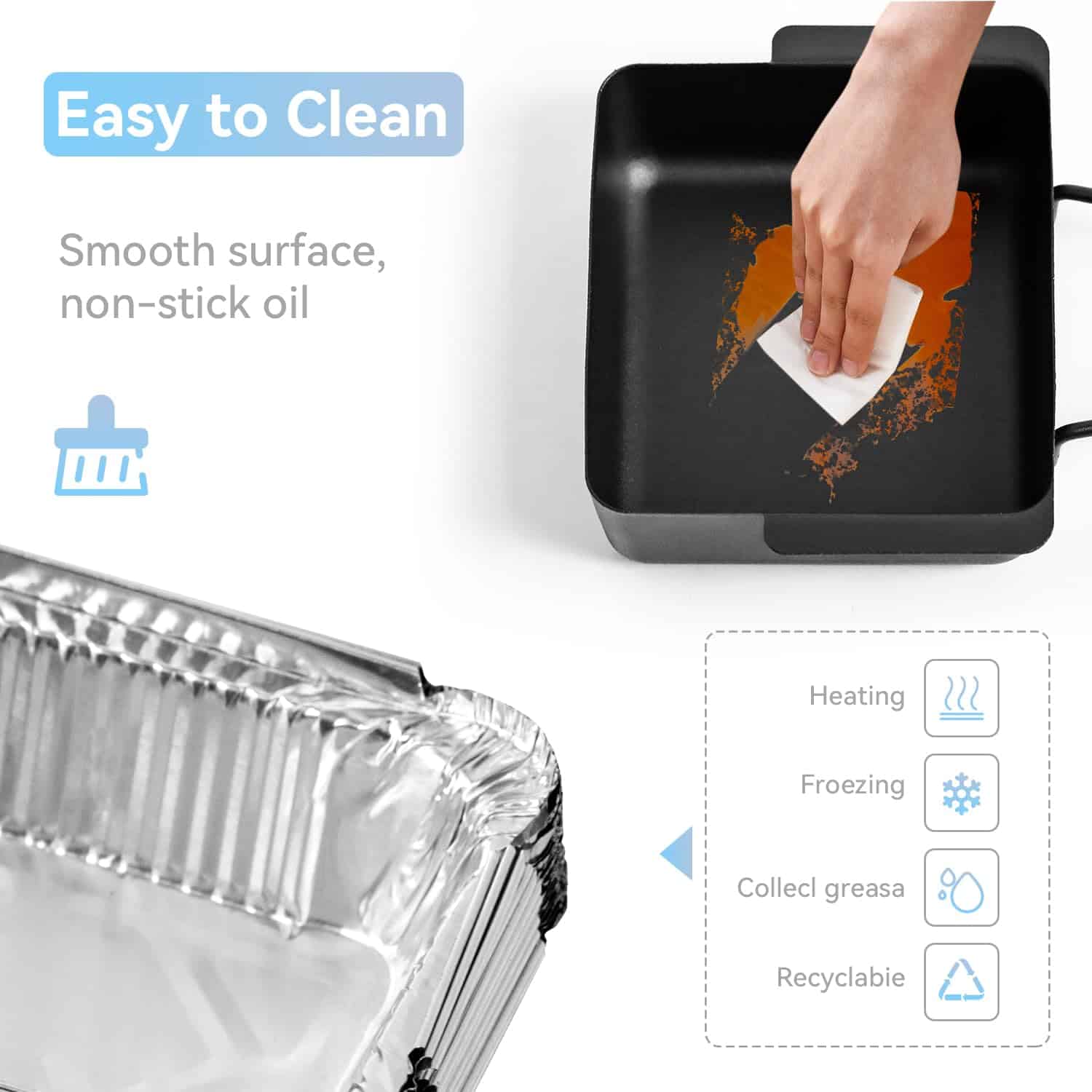 Cacerola de grasa para Nexgrill 720-0830H 720-0830D - Imagen 8