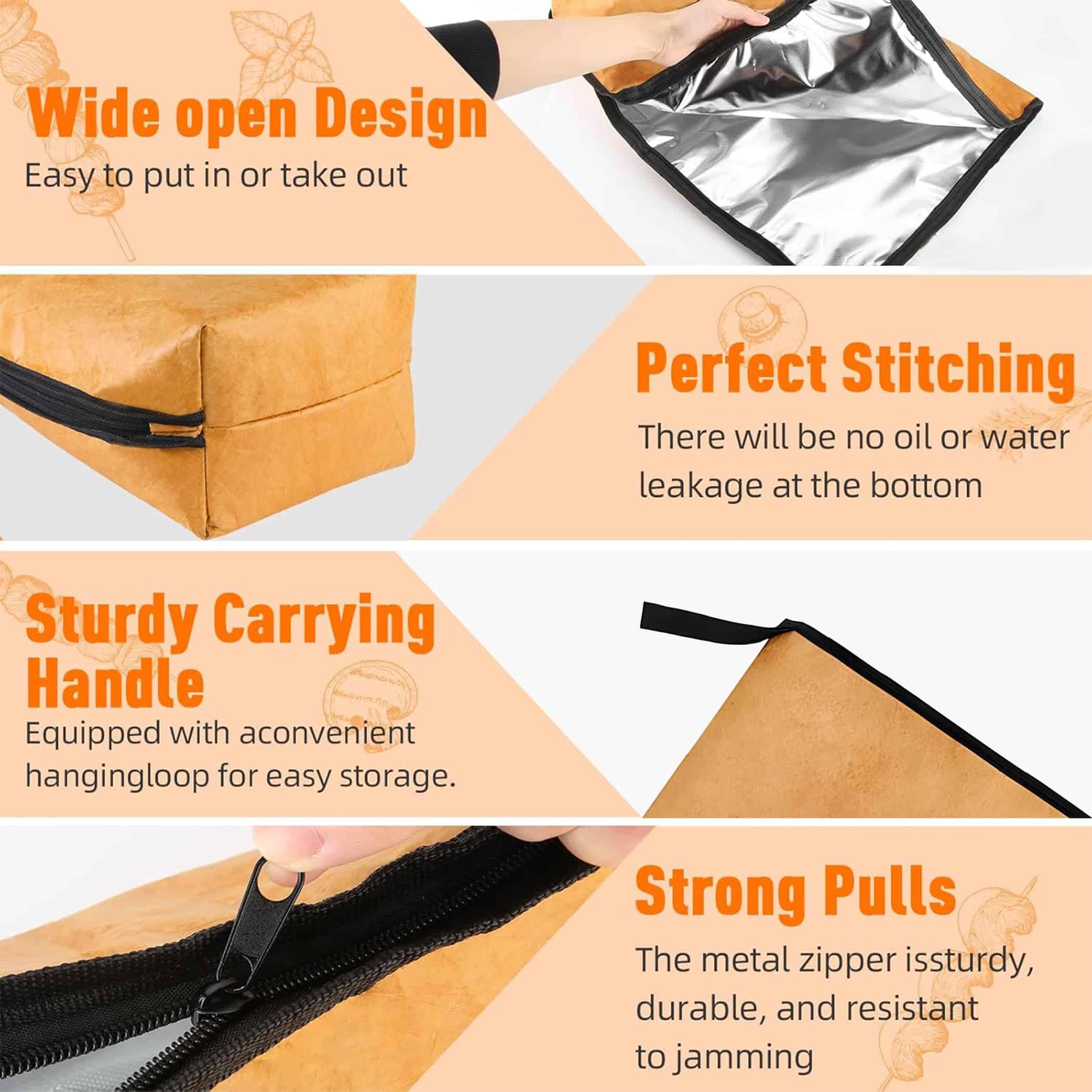 Manta de BBQ para Descansar Carne con Cierre - Bolsa - Imagen 6