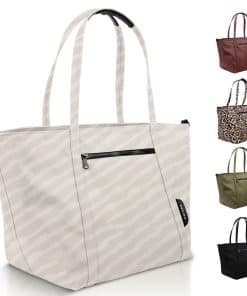 Bolsa de pañales grandes a prueba de agua Colugo, Dune Zebra