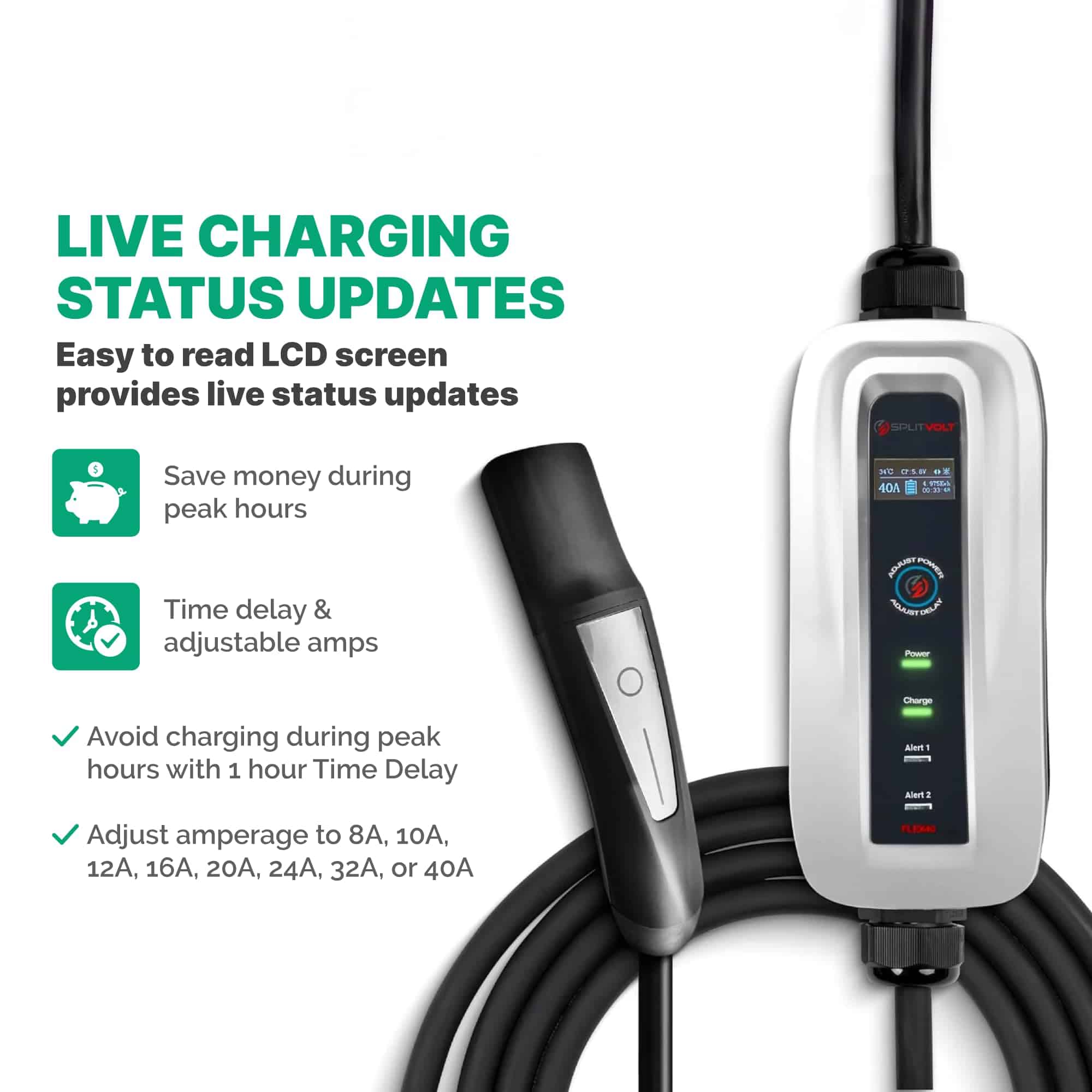 Cargador portátil para vehículos eléctricos Splitvolt Nivel - Imagen 4