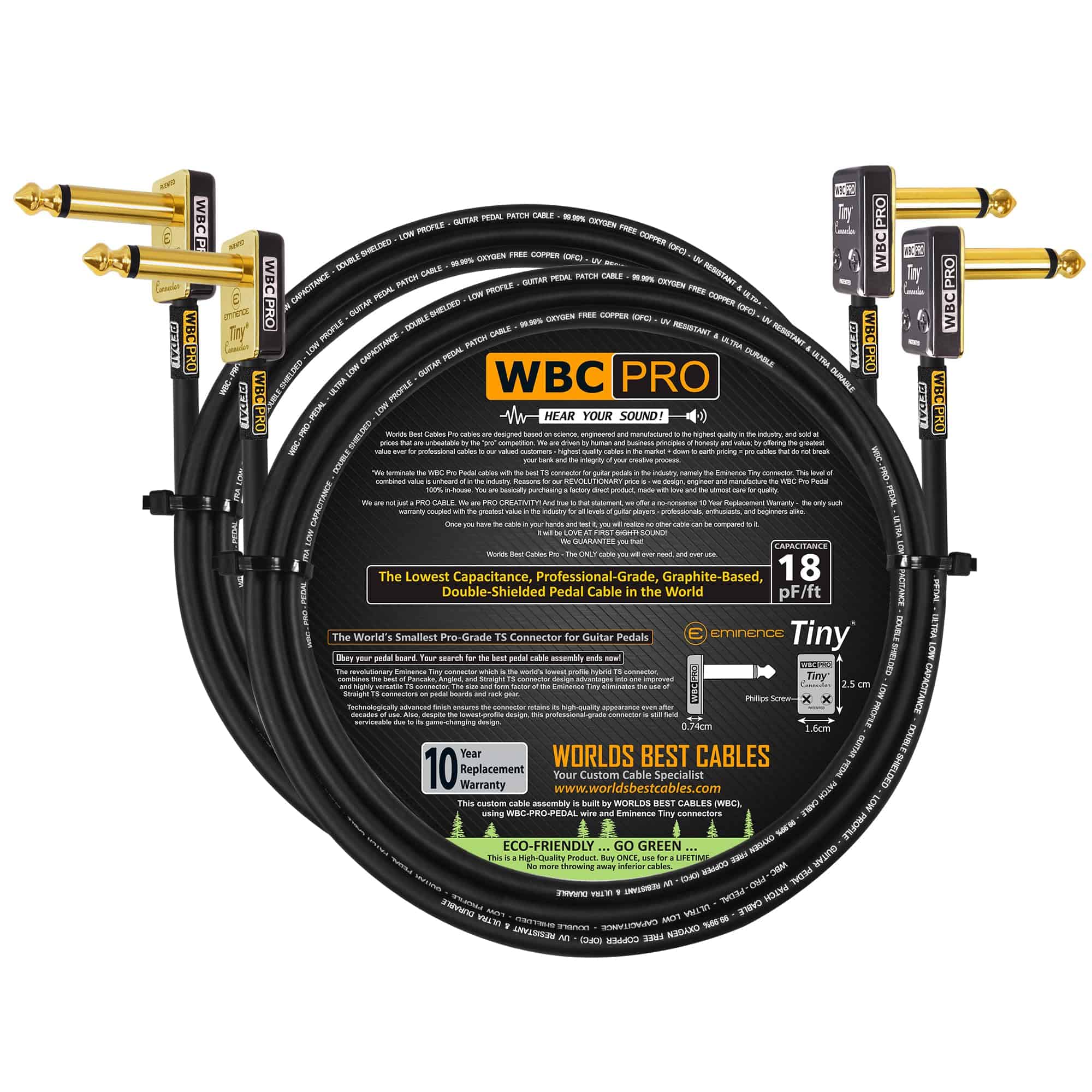 2 Unidades - 10 pies - WBC-PRO-PEDAL � 22 AWG - Baja