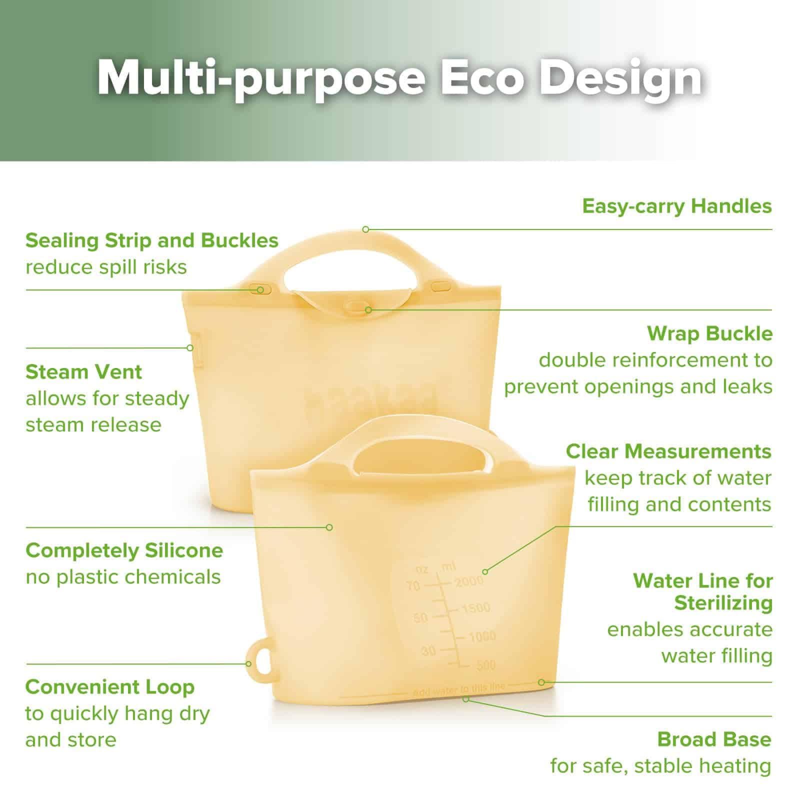 Bolsa de esterilización y vaporización de microondas de - Imagen 6