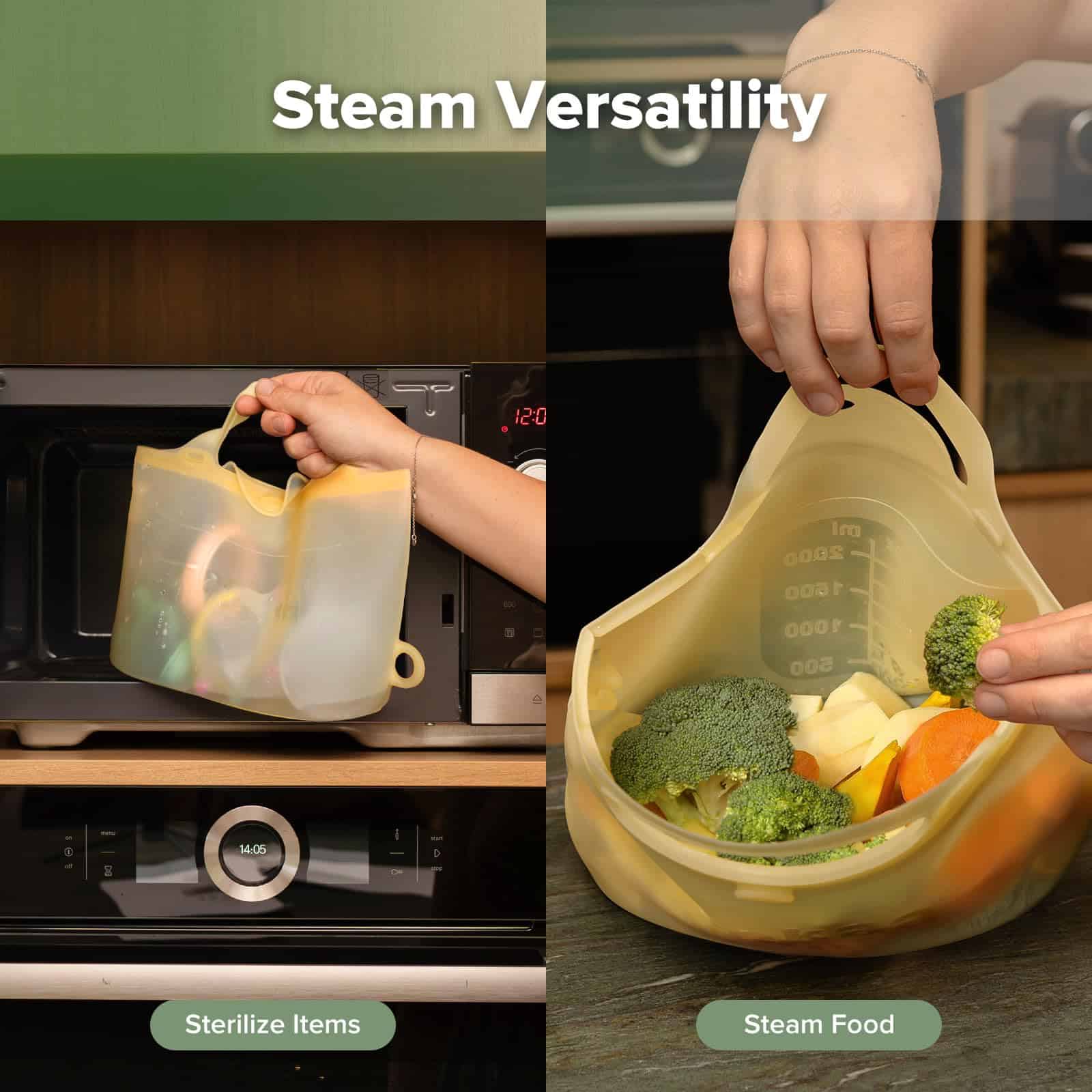 Bolsa de esterilización y vaporización de microondas de - Imagen 3